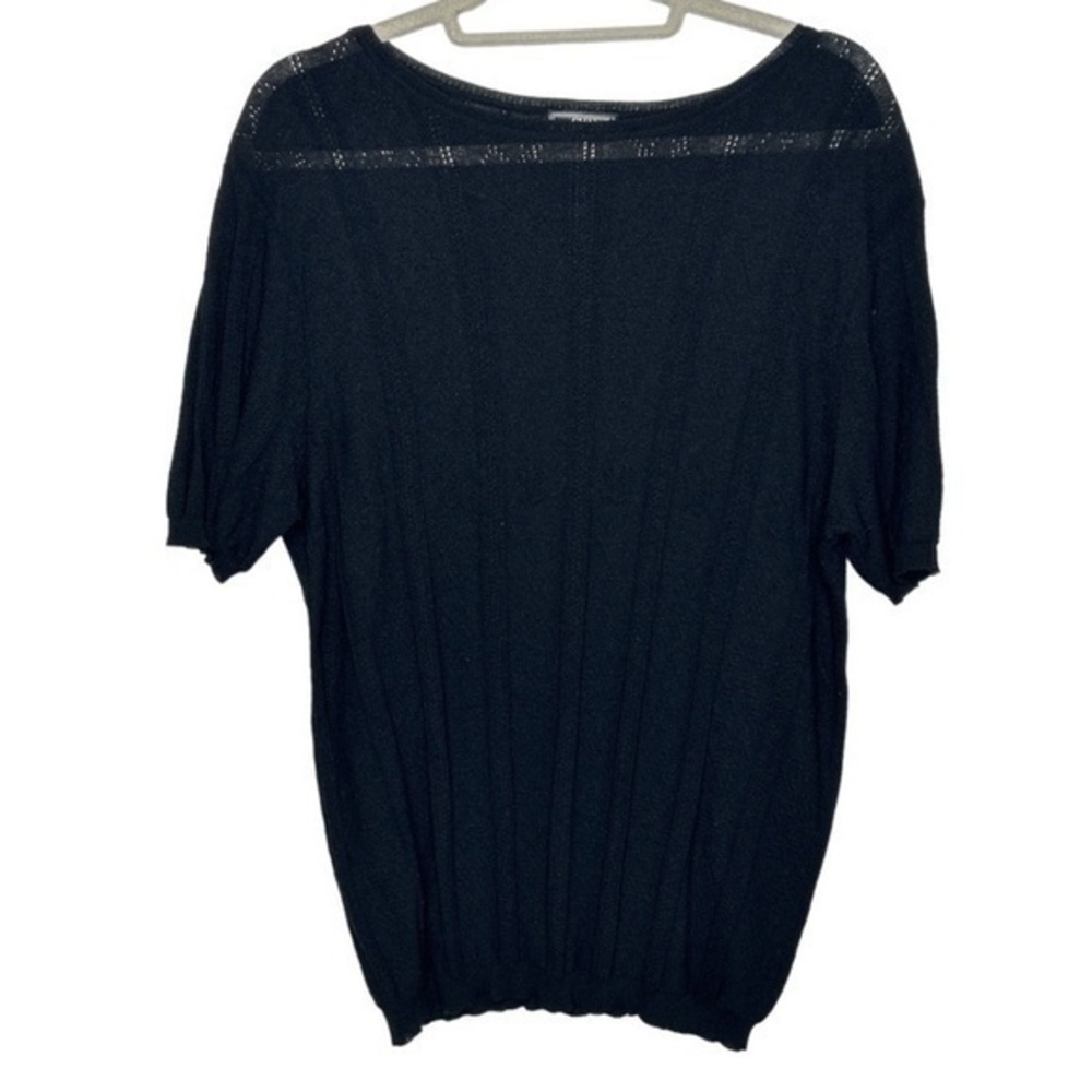 Gianni Versace Black Lace Blouse Size Large